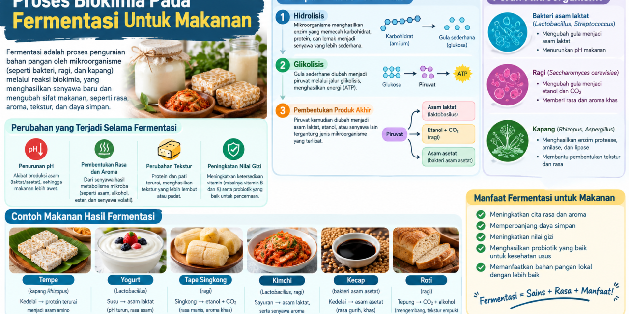 Proses Biokimia Pada Fermentasi Untuk Makanan