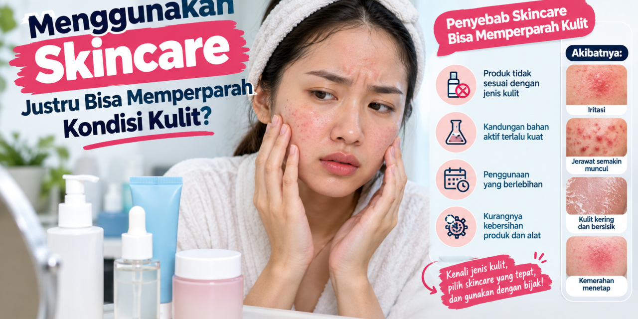 Menggunakan Skincare Justru Bisa Memperparah Kondisi Kulit?