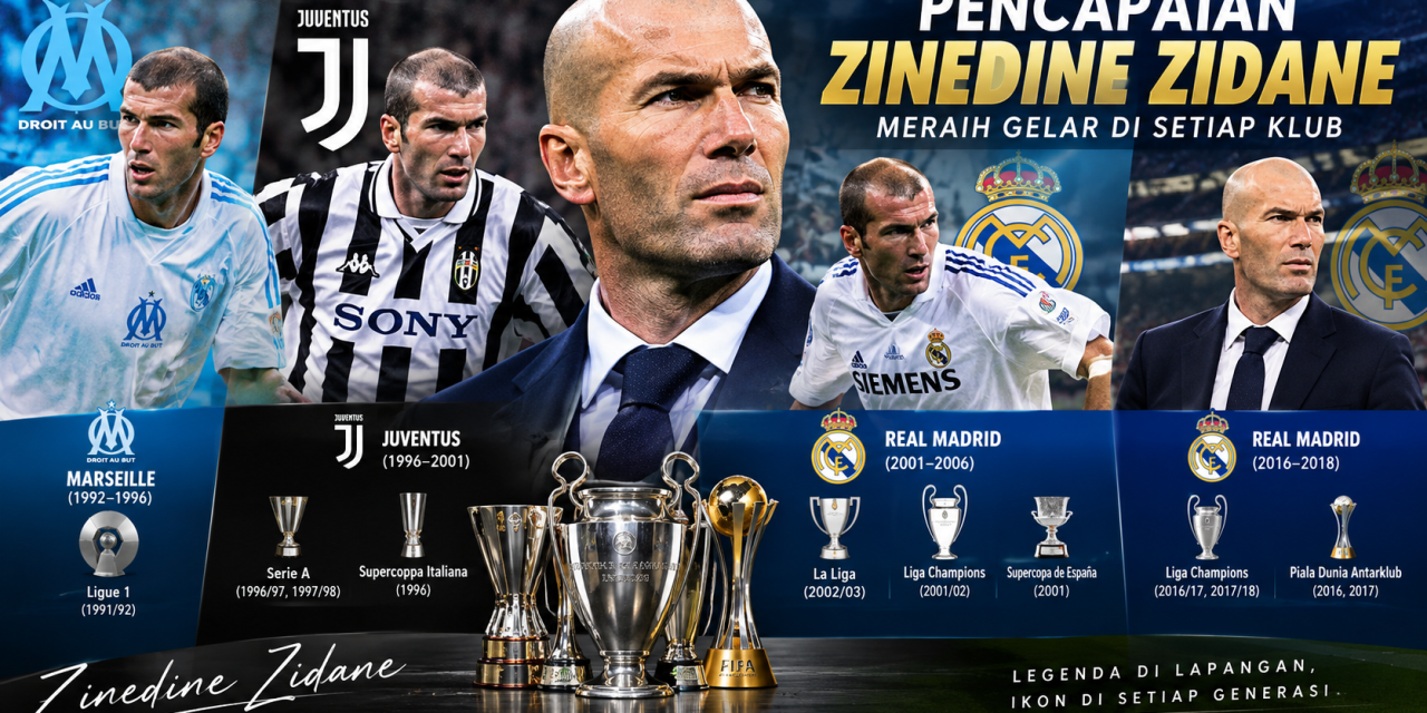 Pencapaian Zinedine Zidane: Meraih Gelar Di Setiap Klub