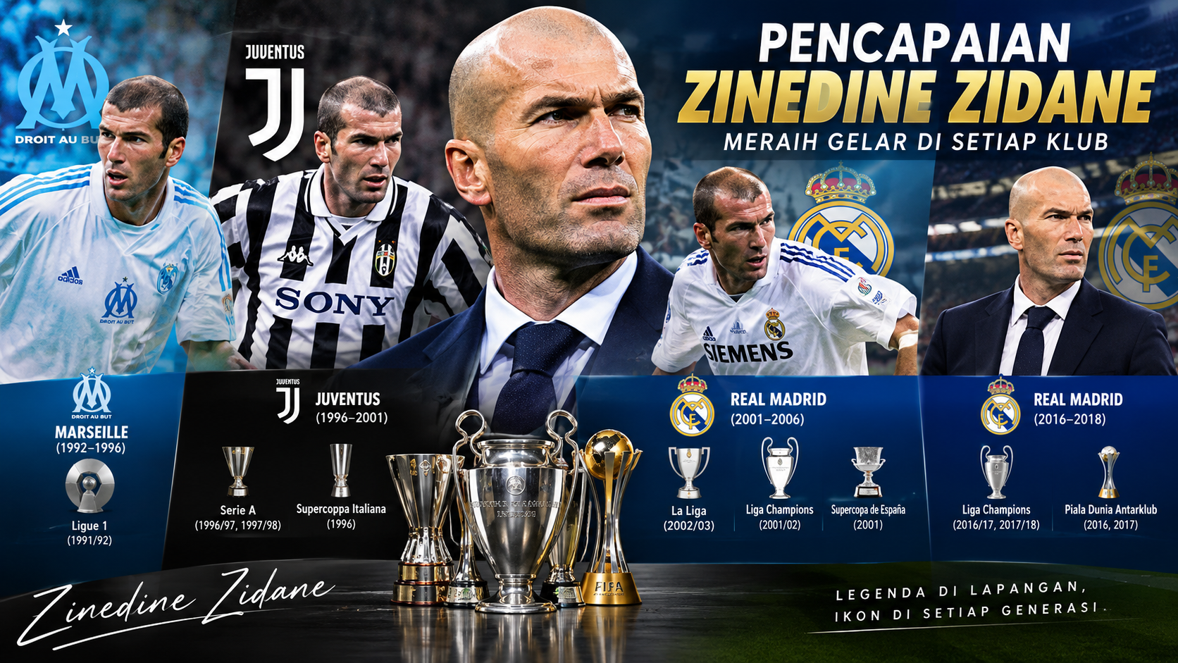 Pencapaian Zinedine Zidane